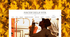 Desktop Screenshot of piaceridellavita.com