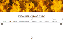 Tablet Screenshot of piaceridellavita.com